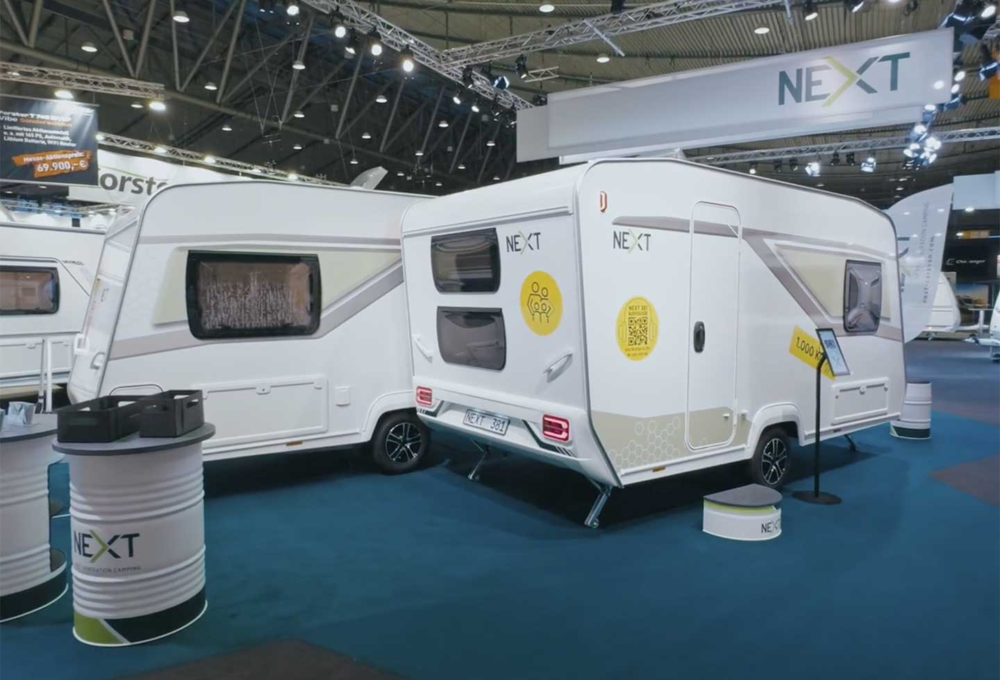 Next – Lightweight & compact caravan with toilet