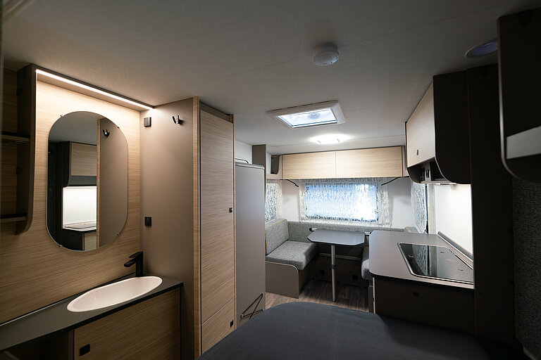 Blick in den Caravan