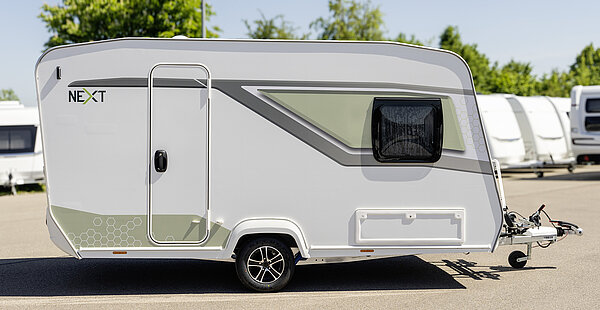 Wohnwagen beim Händler